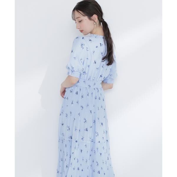 ぼかしフラワープリントワンピース | ナチュラルビューティー