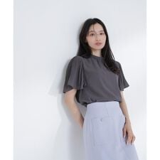 楊柳フレアスリーブブラウス