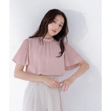 楊柳フレアスリーブブラウス