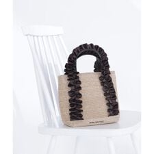 PPフリルハンドルトートバッグ