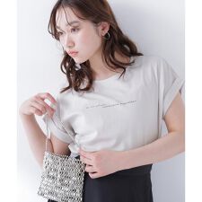 切替スリーブロゴTシャツ