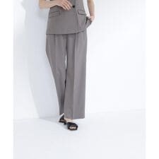 スタイルアップ SETUP ワンタックワイドパンツ