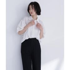 ギャザーバルーンスリーブシャツ