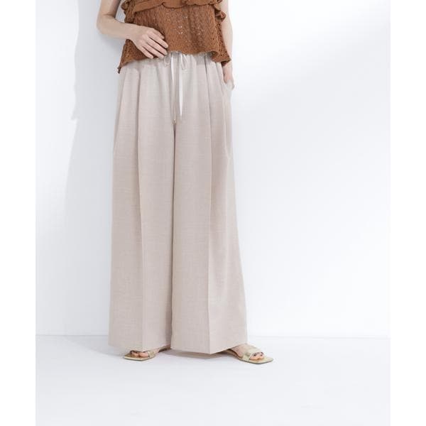 麻調ワイドパンツ