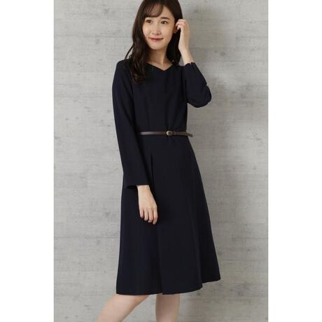 洗える ボックスタックフィット フレアワンピース ナチュラルビューティーベーシック Natural Beauty Basic ファッション通販 マルイウェブチャネル