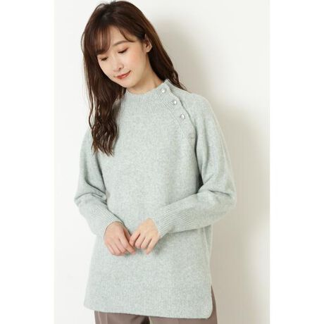 アクセント釦ニット ナチュラルビューティーベーシック Natural Beauty Basic ファッション通販 マルイウェブチャネル