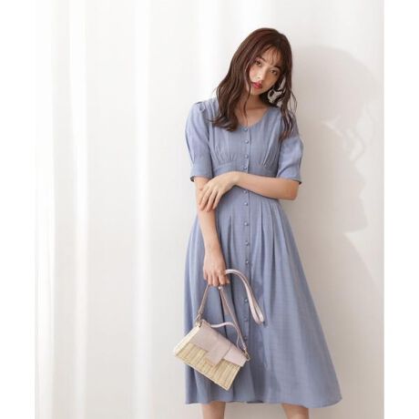 ボリュームスリーブチェックジャガードワンピース プロポーション ボディドレッシング Proportion Body Dressing ファッション通販 マルイウェブチャネル Cb001 796 62 01