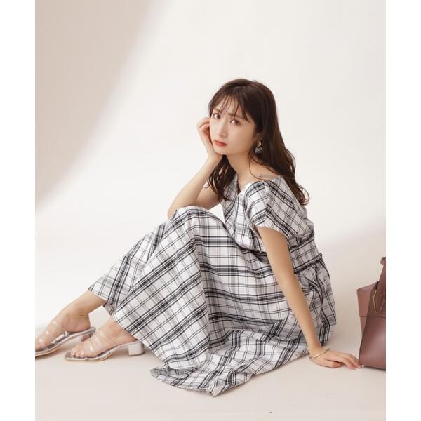 モノトーンチェックワンピース | プロポーション ボディドレッシング