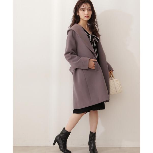 ショールカラーミドルコート / PROPORTION BODY DRESSING 美人百花11月号掲載｜《EDIT COLOGNE》ビックショールカラー