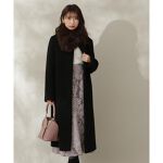 ファー付きノーカラーコート | プロポーション ボディドレッシング 