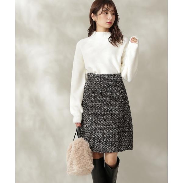 Monotone tweed 台形ミニスカート | プロポーション ボディ