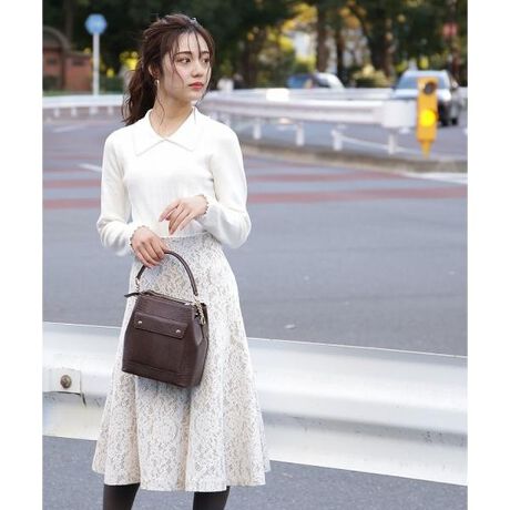 レースボンディングフレアスカート プロポーション ボディドレッシング Proportion Body Dressing ファッション通販 マルイウェブチャネル