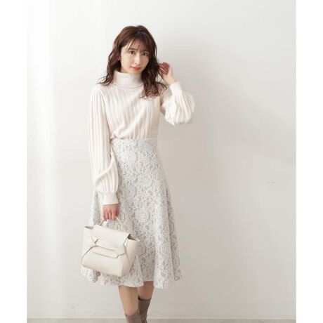 レースボンディングフレアスカート プロポーション ボディドレッシング Proportion Body Dressing ファッション通販 マルイウェブチャネル