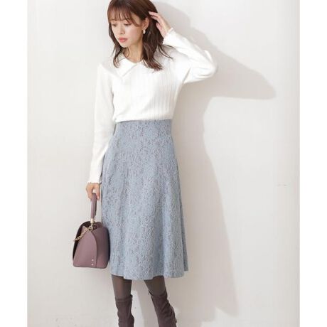 レースボンディングフレアスカート プロポーション ボディドレッシング Proportion Body Dressing ファッション通販 マルイウェブチャネル