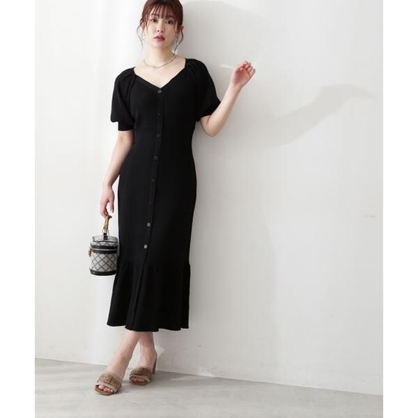 新品✨プロポーションボディドレッシング　デコルテフロント釦マーメイドワンピース 楽天市場】【SALE／50%OFF】デコルテフロント釦マーメイドニット