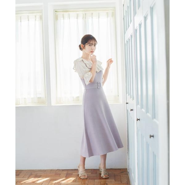 Proportion Body Dressing♡大人綺麗めウエストベルトワンピ-