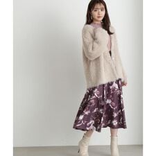 ぼかしフラワースカート
