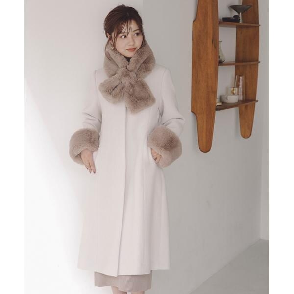 フェイクファー取外しコート／23AW | プロポーション ボディ