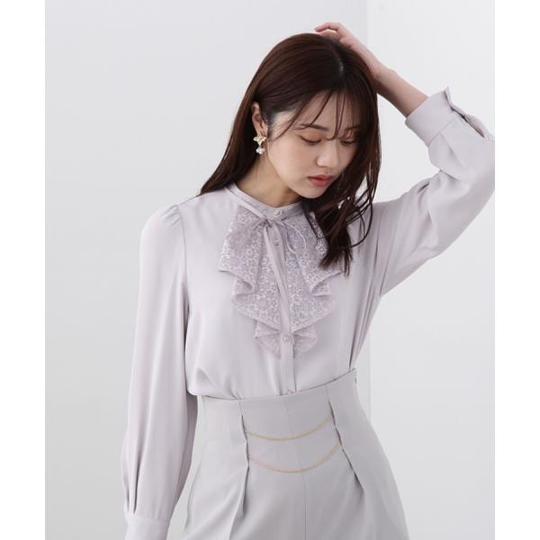 レースディテールブラウス 24SS | プロポーション ボディドレッシング
