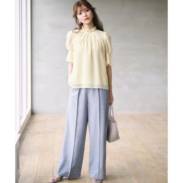 タックワイドパンツ PROPORTION BODY DRESSING ベルト付きタックワイドパンツ | PROPORTION BODY DRESSING