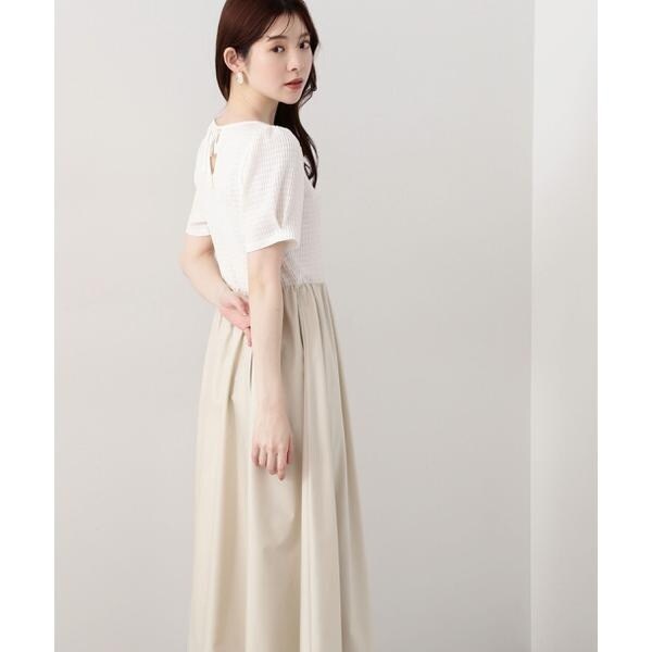 バックシャンドッキングワンピース NATURAL BEAUTY BASIC バックシャン