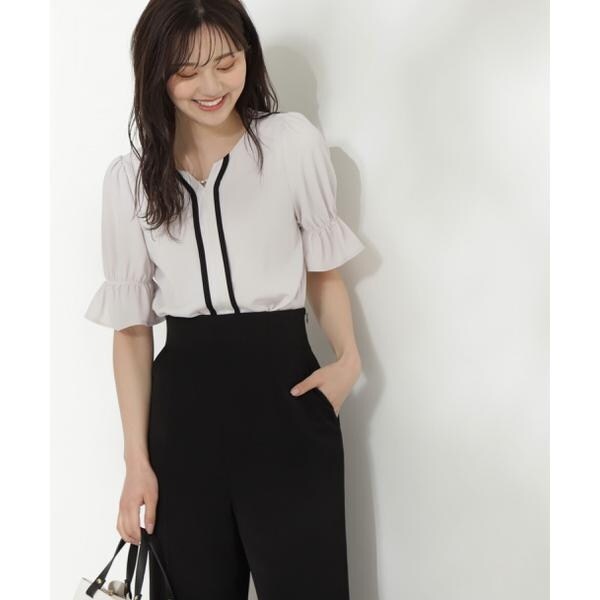 proportion body dressing バイカラーブラウス とろみバイカラーブラウス | プロポーション ボディドレッシング