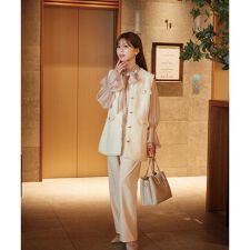 金具付きストレートパンツ24AW