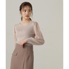 シアースリーブパールリブニット24AW