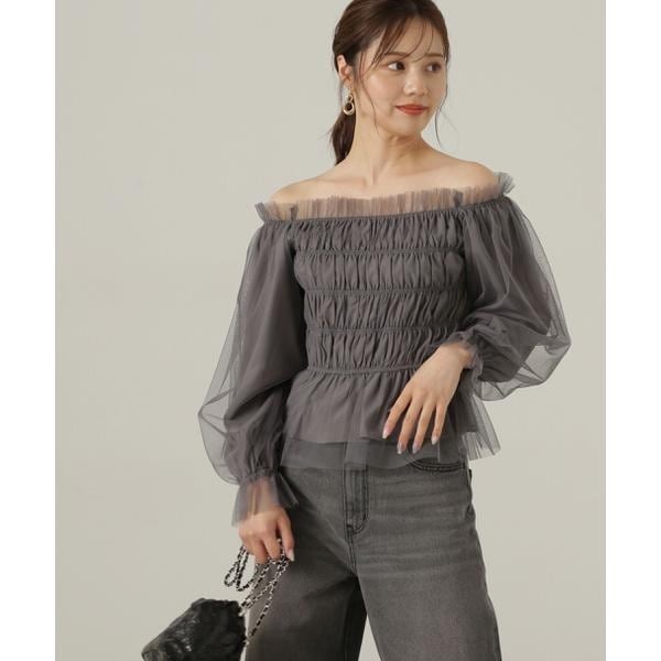 新品】UNITED TOKYO チュールシャーリングビスチェ