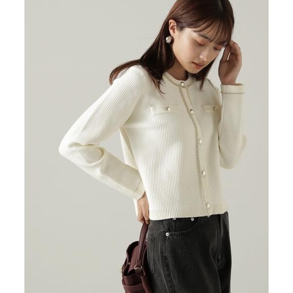 ツイードニットジャケット24AW | プロポーション ボディ ツイードニットジャケット24AW | プロポーション ボディ