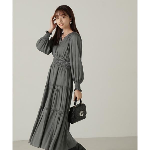 ギャザーティアードワンピース24AW | プロポーション ボディ
