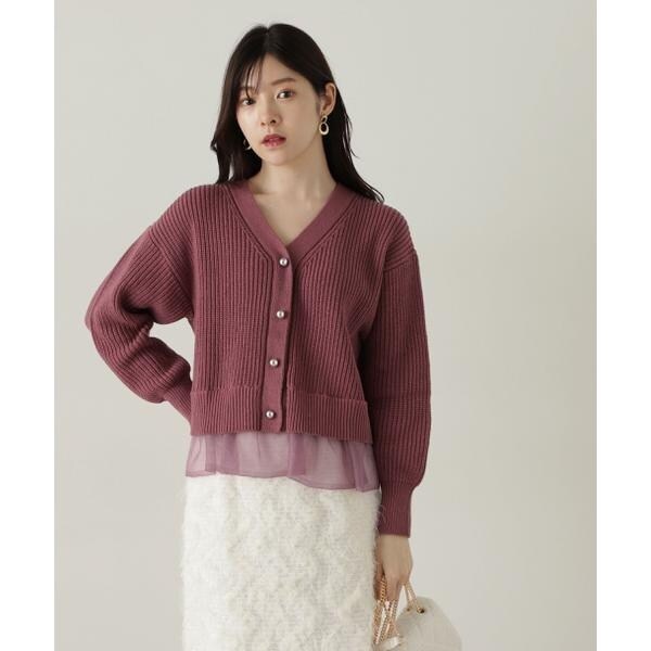 レイヤード風ペプラムニット 24AW | プロポーション ボディ