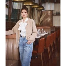 ビジューデニムパンツ　24AW