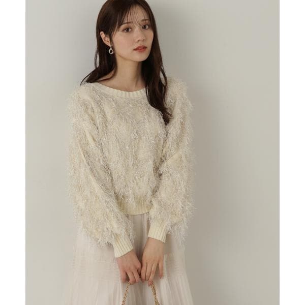 新品未使用　ジルバイジルスチュアート フリル付きオフショルダー ニット JILL by JILLSTUART - ジルバイジルスチュアート オフショルダー