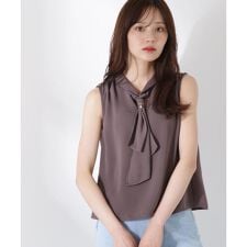 パール付きフリルタイブラウス | プロポーション ボディドレッシング(PROPORTION BODY DRESSING)