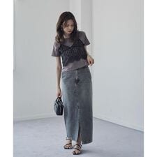 プロポーション ボディドレッシング(PROPORTION BODY DRESSING)のデニムナロースカート