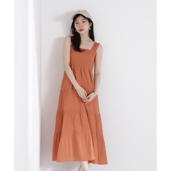 プロポーションボディドレッシング ウエストシャーリングラッフル ワンピース S PROPORTION BODY DRESSING ワンピース ウエストシャーリング