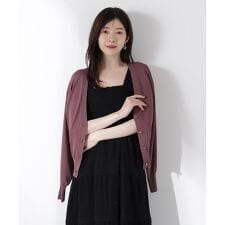 Vネックベーシックカーディガン