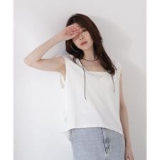 ＜ウォッシャブル＞Vネックフォルムカットソー