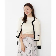 ＜ハンドウォッシャブル＞ニュアンス釦ニットアンサンブル 25AW