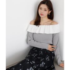 フリルオフショル2wayニット 25AW