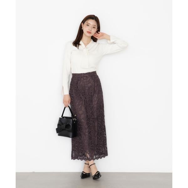 アシメ釦ナロースカート 25AW | プロポーション ボディドレッシング