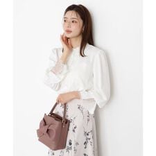 キャンディースリーブパールブラウス