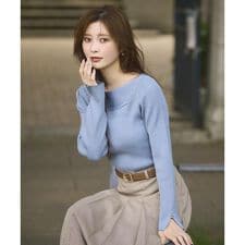 ＜ハンドウォッシャブル＞変わり編みリブニット 25AW