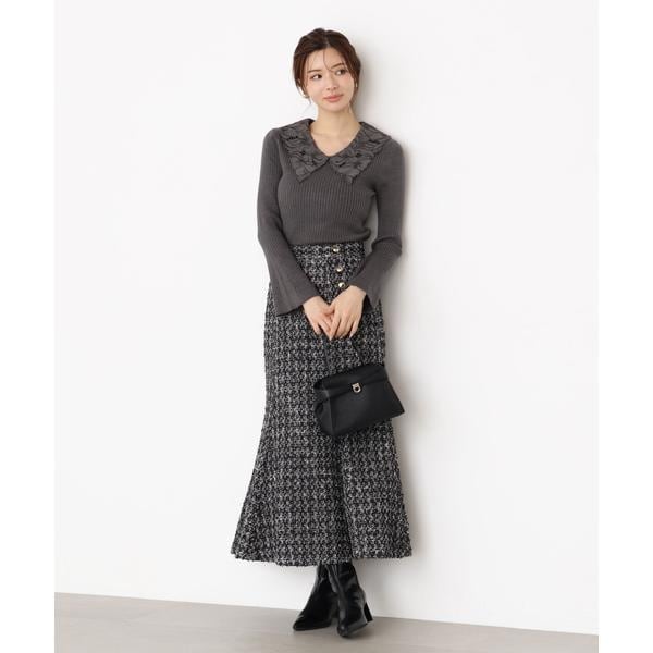 PROPORTION BODY DRESSING ギンガムツイードマーメイド PROPORTION BODY DRESSING ギンガムツイードマーメイド