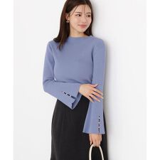 ＜ハンドウォッシャブル＞スタンドネックリブニット 25AW