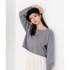 ＜ハンドウォッシャブル＞ダイヤ柄短丈ニット 25AW