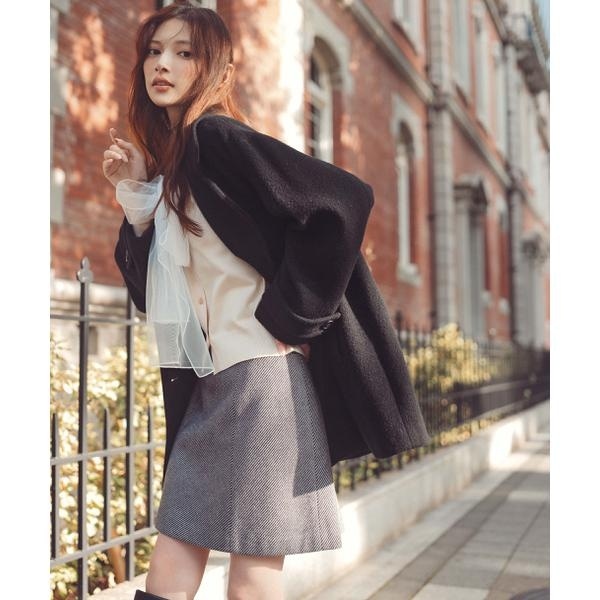 フェイクファースリーブハーフコート 24AW | ナチュラルビューティー