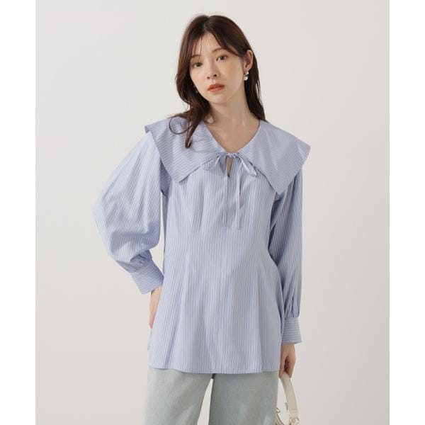 完売色♥️新作新品✨ SNIDEL スナイデル カットレースポロブラウス カットレースポロブラウス(シャツ・ブラウス)｜トップス｜SNIDEL