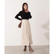 フェイクスエード調ナロースカート